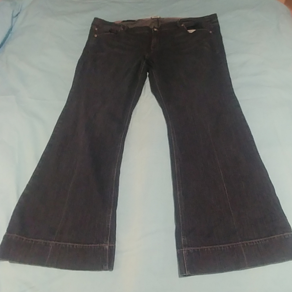 Torrid Dark Blue Flare Jeans - Size 24 Regular